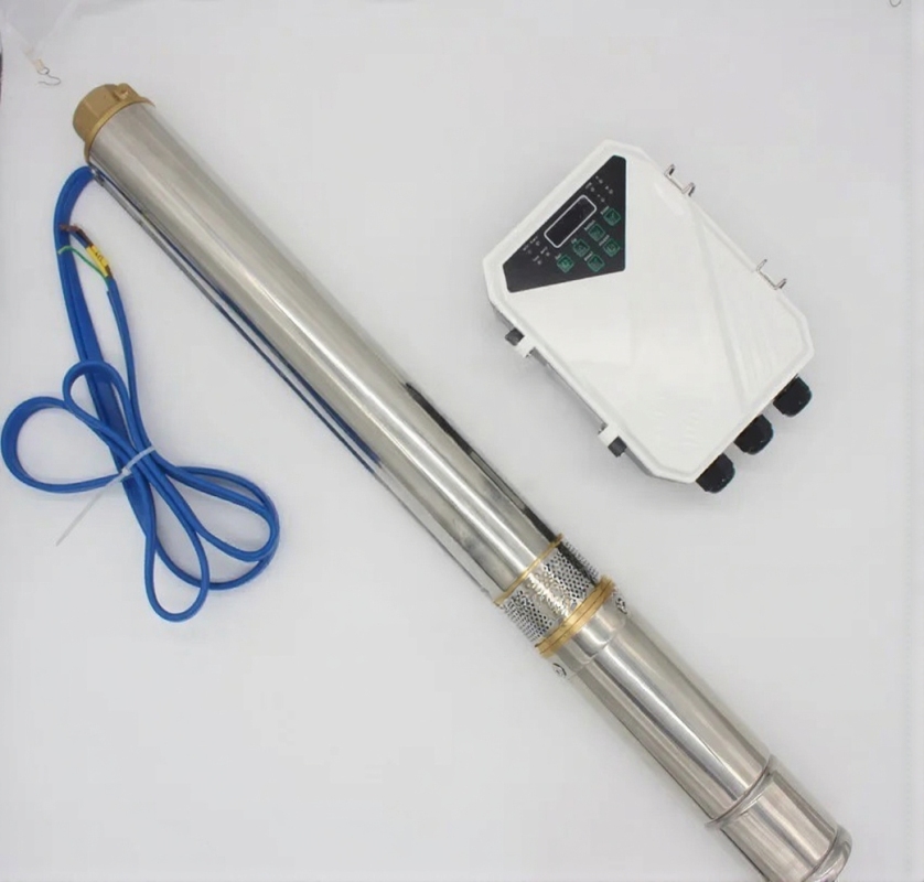47m 3500L/Hr 3″ Solar Water Pump Kit with Panels + Cable 3DPC3.5-47-48-400 DC 48V 400W Submersible Borehole Deep Well pump with Mppt Controller Trunsun