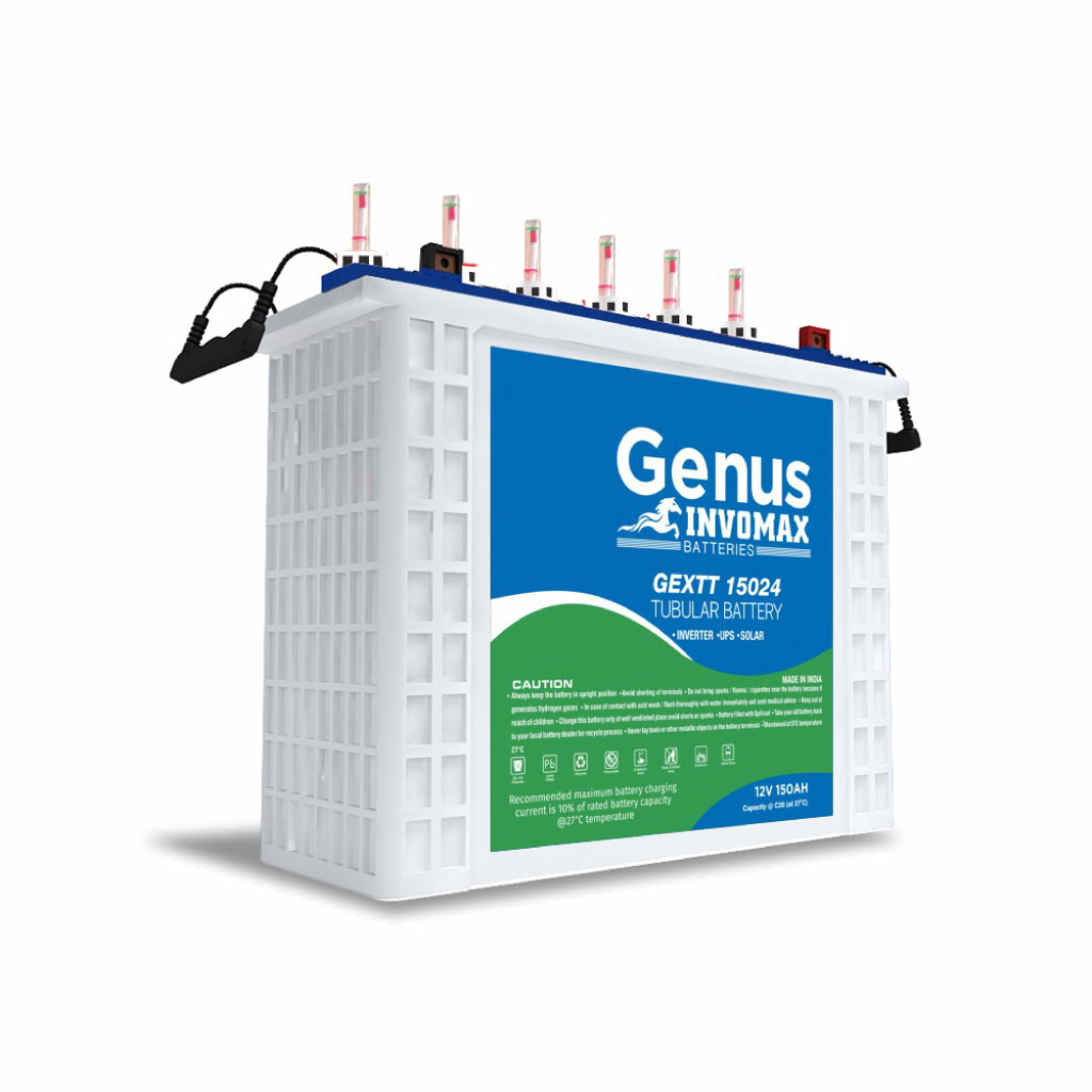 200ah 12v Genus India Invomax Solar Tall Tubular Battery