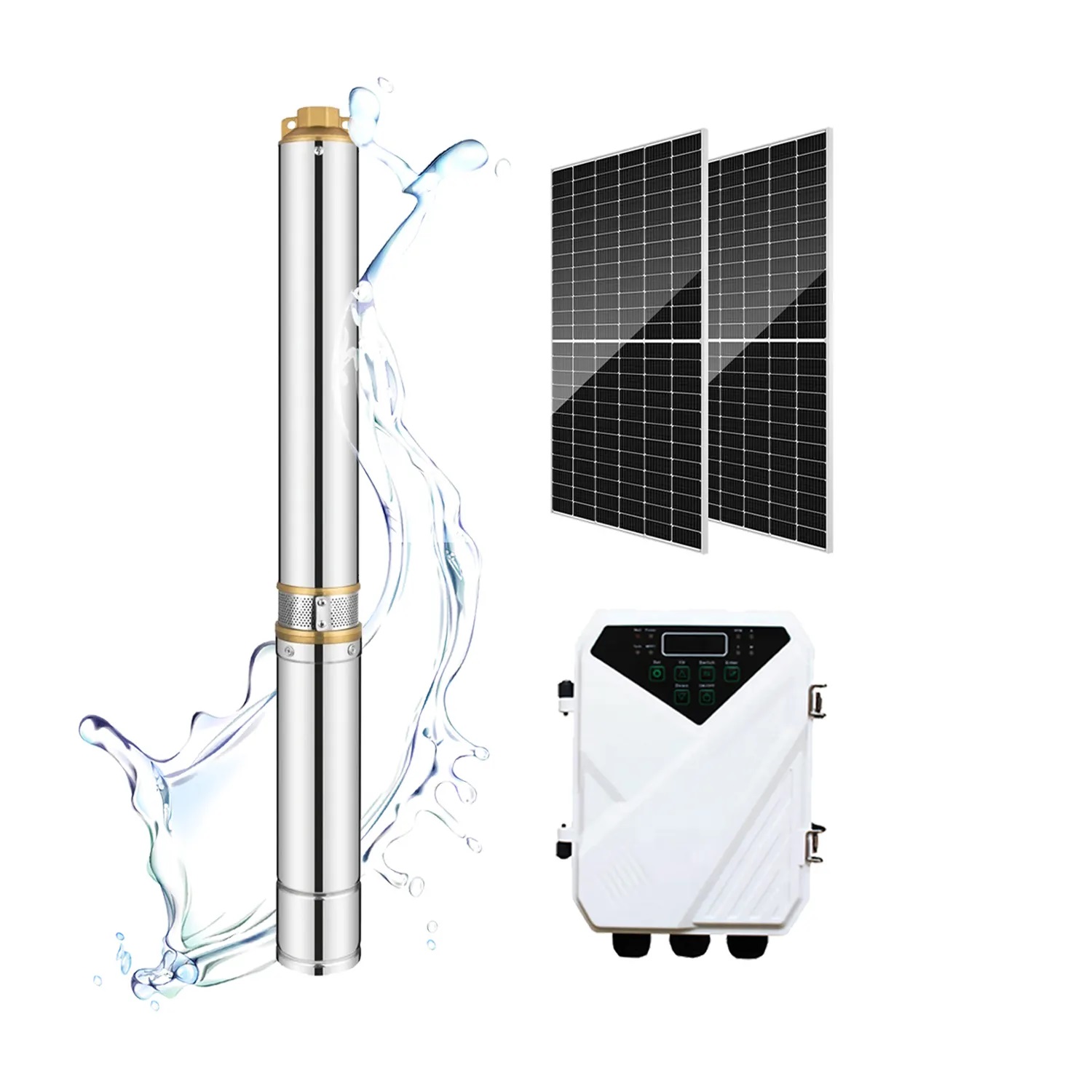 255m 2.2KwTrunsun AC DC Solar Borehole Pump – 5200L/H 300v 4DSC5.2-255-300-2200-A/D