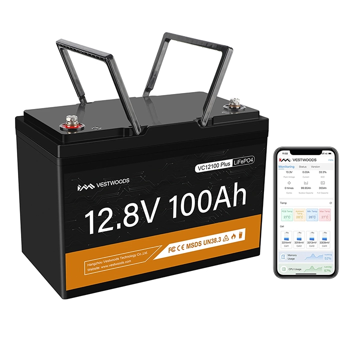 1.28kWh 12.8V 100Ah Vestwoods Lithium Battery VC12100 – LEP Cells - Image 2