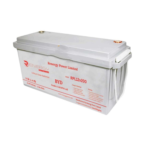 200ah 12.8v Renergy Lithium Solar Batteries-RPL 12v200Ah (2.56kWh)