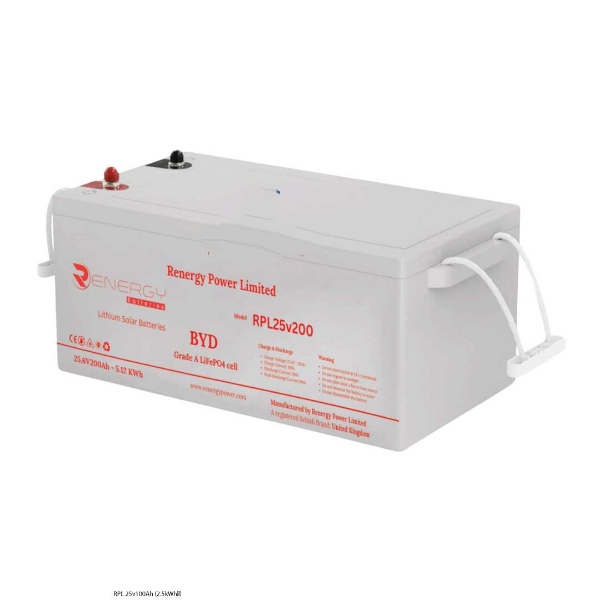 200ah 25.6v Renergy Lithium Solar Batteries-RPL 25v200Ah (5.12kWh)