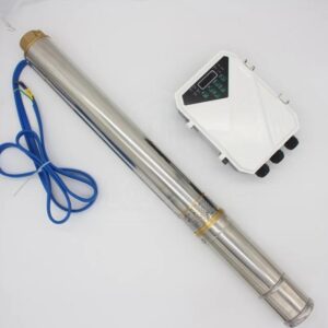 25m 3000L/Hr 3″ Solar Water Pump Kit With Panel + Cable Submersible Borehole Deep Well pump with Mppt Controller 3DPC3-25-24-200 DC 24V 200W Trunsun