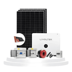 120Kw Livoltek Solar Kit – C&I On- Grid Three Phase Grid-tied Inverter with TW Solar Panel High Capacity