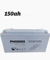 150ah Phoenix Solar Gel Deep Cycle Battery
