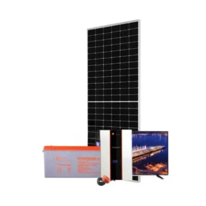 1Kw Felicity Solar Kit – 32″ Color TV -Hybrid Inverter Gel Battery – 1000w 12v