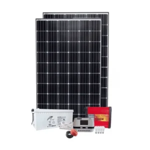1Kw PWM Solar Kit 1000w – With Original Ritar Batteries + 4 Free Bulbs + Power Extension