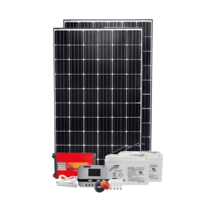 2Kw PWM Solar 2000w Kit – With Original Ritar Batteries + 4 Free Bulbs + Power Extension
