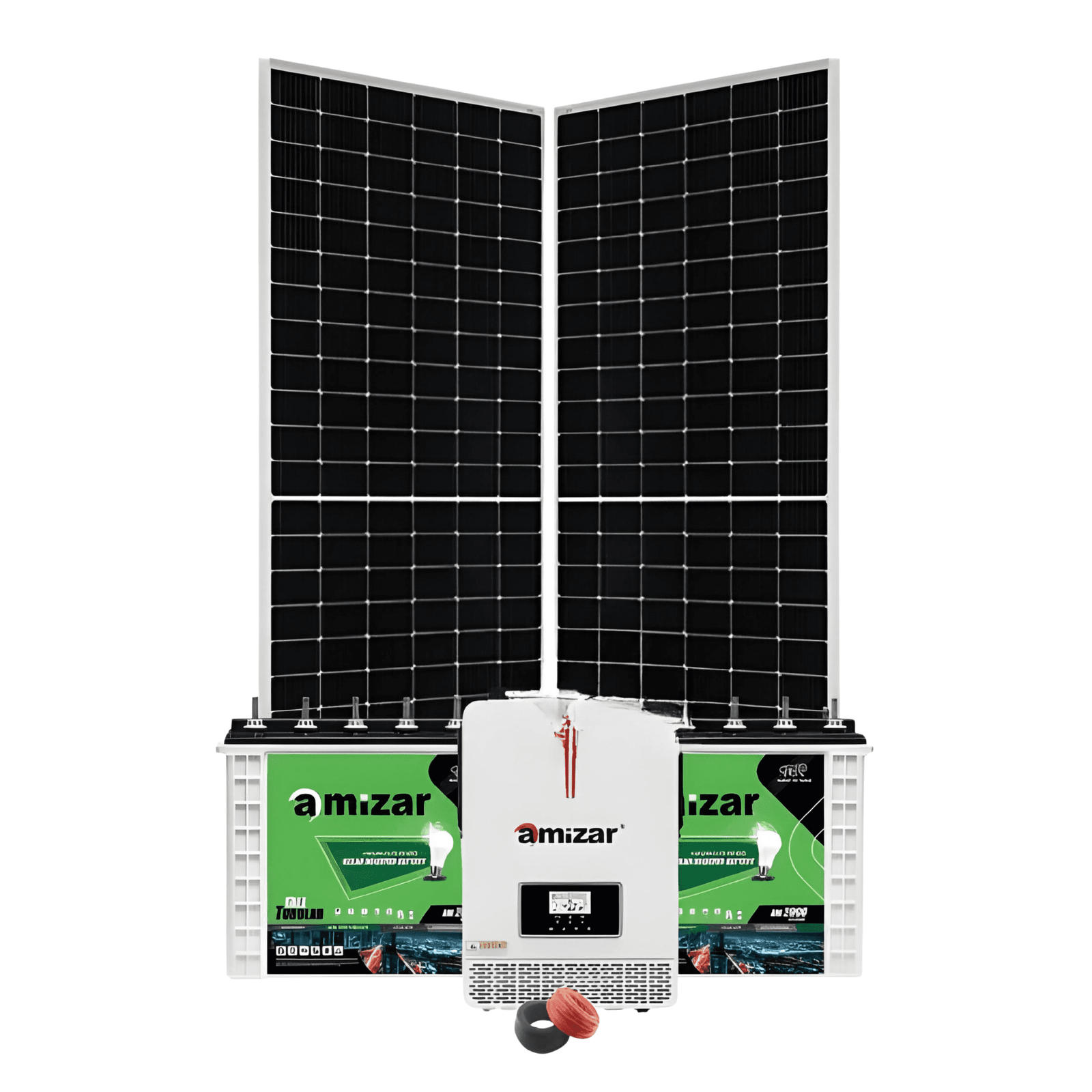 3.2Kw Amizar Solar Kit – Tubular Battery Hybrid Inverter