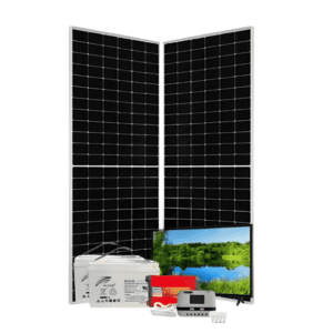 300w PWM Solar Kit – With Original Ritar Batteries + 4 Free Bulbs + Power Extension