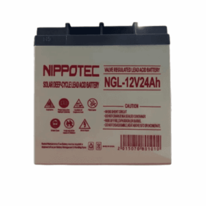 24ah 12v Nippotec Solar Deep Cycle Lead Acid Battery