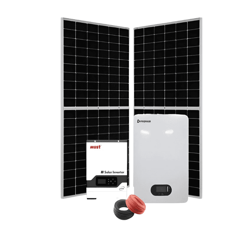 3Kw 24v Lithium Solar Kit – Lithium Battery Must Hybrid Jinko Panels