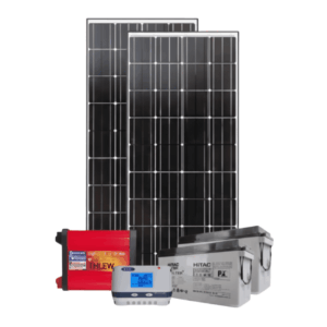 3Kw PWM Solar 3000w Kit – With Original Ritar Batteries + 4 Free Bulbs + Power Extension