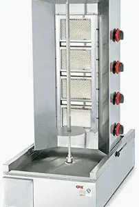 4 Burner Premier Commercial Gas-Shawarma Machine
