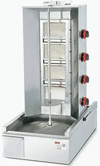 4 Burner Premier Commercial Gas-Shawarma Machine